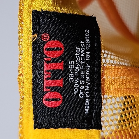 OTX Outside Texas TX Foam Trucker Baseball Dad Hat Cap Snap Back Patch Yellow - Picture 8 of 8